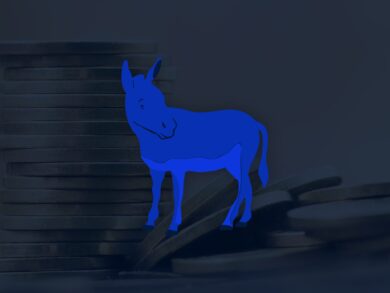 Blue stocks concept image